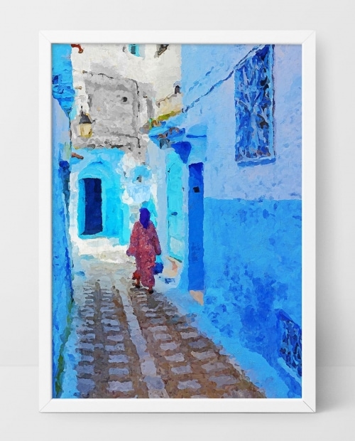 Blue alley in Chefchaouen